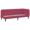 vidaXL Estrutura de Cama de Canto Vinho Vermelho 80 x 200 cm Veludo