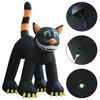 vidaXL Gato preto de Halloween insufl&aacute;vel com LED XXL 6 m