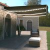vidaXL Toldo retr&aacute;til manual com LED 600x350 cm antracite