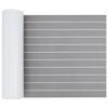 vidaXL Tapete de Barco Riscas Cinza Claro e Branco 240 x 60 cm EVA