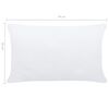 vidaXL Enchimentos para almofadão 2 pcs 50x30 cm branco