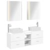 vidaXL Conjunto de M&oacute;veis para Banheiro 5 pcs Branco