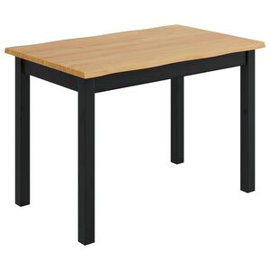 VidaXL Mesa de jantar EKAI Preto 112 x 70 x 76,5 cm
