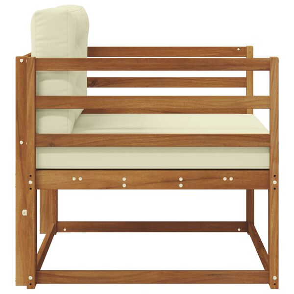 vidaXL Sof&aacute; M&eacute;dio Externo Madeira S&oacute;lida de Ac&aacute;cia Natural