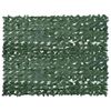 vidaXL Tela de varanda com folhas verde-escuras 200x150 cm