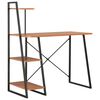 vidaXL Secret&aacute;ria c/ unidade prateleiras 102x50x117cm preto e castanho