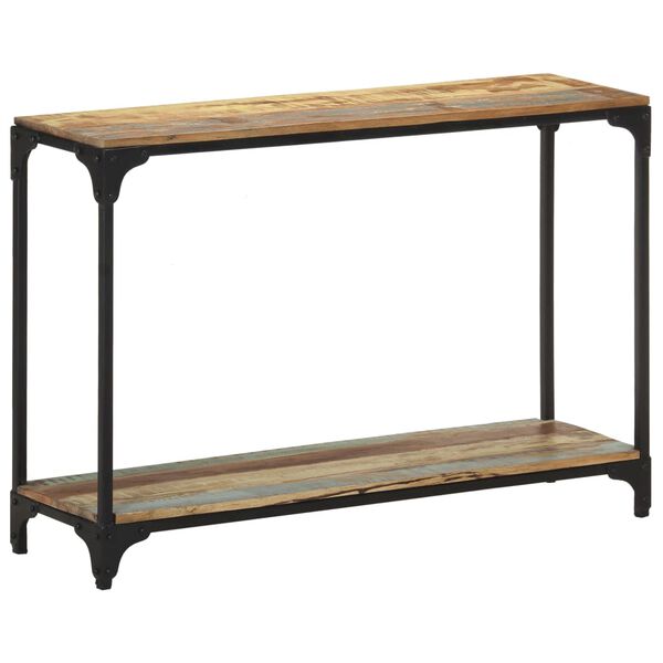 vidaXL Mesa consola 110x30x75 cm madeira recuperada maci&ccedil;a