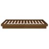 vidaXL Estrutura cama pequena solteiro 75x190 cm madeira castanho mel