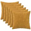 vidaXL Capa almofada 6 pcs HEERLEN Amarelo 35 x 35 cm