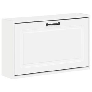 vidaXL Arm&aacute;rio de Sapatos de Parede UTRECHT 71 x 17 x 43 cm Branco