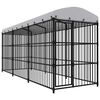 vidaXL Canil de exterior com telhado 450x150x210 cm