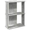 vidaXL Estante 3 camadas bet&atilde;o 60x30x80 cm madeira trabalhada cinzento