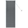 vidaXL Persianas venecianas Manual Cinza Escuro 130 x 40 cm Alum&iacute;nio
