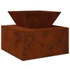 vidaXL Fire Pit Ferro Enferrujado 50 x 50 x 40 cm