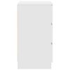 vidaXL Mesas de cabeceira 3 gavetas 2 pcs 39x35x65cm branco