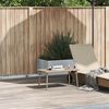 vidaXL Mesa de centro de jardim retangular 80x40x37cm vime PE Bege