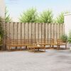 vidaXL Conjunto de Sof&aacute;s para Exterior 7 pcs Natural