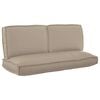 vidaXL Conjunto de Almofadas 3 pcs Cinzento-acastanhado Tecido Oxford