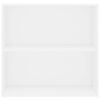 vidaXL Estante 80x30x76,5 cm derivados de madeira branco