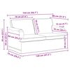 vidaXL Conjunto de Sof&aacute;s 2 pcs Cinzento-claro 144 x 80 x 85 cm tecido