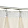 vidaXL Cortina blackout com ganchos 290x245 cm veludo creme