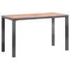 vidaXL Mesa de jardim 123x60x74 cm madeira ac&aacute;cia antracite/castanho