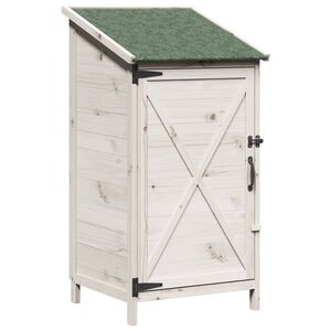 vidaXL Galp&atilde;o de Jardim Branco 59,5 x 56 x 113,5 cm