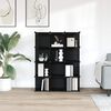 vidaXL Organizador de arruma&ccedil;&atilde;o com 12 cubos PP preto