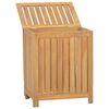 vidaXL Cesto de roupa 50x35x60 cm madeira de teca maci&ccedil;a