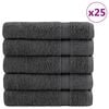 vidaXL Toalhas banho premium SOLUND 25pcs 100x150cm 600gsm antracite