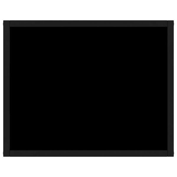 vidaXL Mesa consola 50x40x40 cm vidro temperado preto