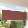 vidaXL Toldo lateral retr&aacute;til para p&aacute;tio 120x300 cm castanho