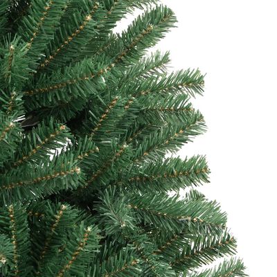 vidaXL Árvore de Natal artificial articulada com suporte 180 cm verde