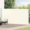 vidaXL Toldo lateral retr&aacute;til para p&aacute;tio 200x600 cm cor creme