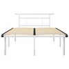 vidaXL Estrutura de cama 120x200 cm metal branco
