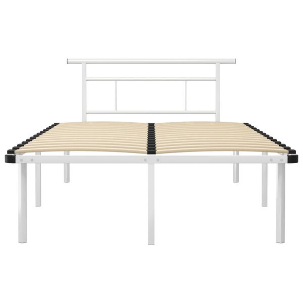 vidaXL Estrutura de cama 120x200 cm metal branco