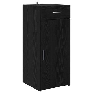vidaXL Arm&aacute;rio de arruma&ccedil;&atilde;o Carvalho Preto 40 x 42,5 x 93 cm