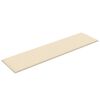 vidaXL Painel de parede 12 pcs 60x15 cm tecido 1,08 m² cor creme