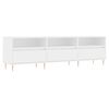 vidaXL M&oacute;vel de TV 150x30x44,5 cm derivados de madeira branco