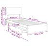 vidaXL Cama com Armazenamento com gaveta Carvalho Sonoma 90 x 190 cm