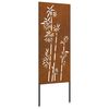 vidaXL Tela de Privacidade para Jardim Ferro Enferrujado 50 x 140 cm