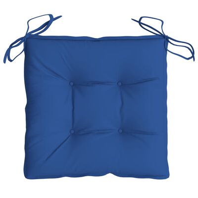 vidaXL Almofadões de cadeira 6 pcs 40x40x7 cm tecido oxford azul
