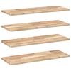 vidaXL Prateleiras flutuantes 4pcs 80x30x2cm ac&aacute;cia maci&ccedil;a n&atilde;o tratada
