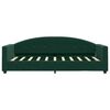 vidaXL Sof&aacute;-cama 80x200 cm veludo verde-escuro