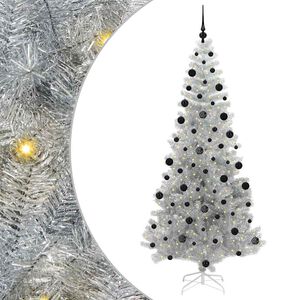 vidaXL &Aacute;rvore de Natal Prateado 210 cm PET