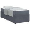 vidaXL Estrutura da Cama Cinza Escuro 90 x 200 cm tecido