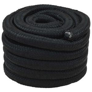 vidaXL Corda de Barco 3 mm 5 m Preto PP
