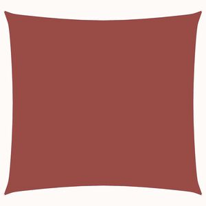 vidaXL Para-sol estilo vela tecido oxford quadrado 4x4 m terracota