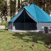 vidaXL Tenda familiar tipi para 8 pessoas imperme&aacute;vel azul
