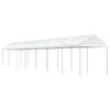 vidaXL Gazebo com telhado 15,61x2,28x2,69 m polietileno branco